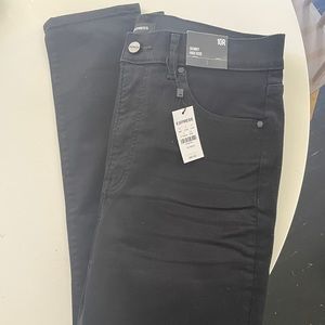 Express high rise skinny jeans. Black. 10R